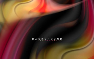 Sıvı sıvı renkler tasarım, renkli mermer veya plastik dalgalı doku arka plan, siyah, iş veya teknoloji sunu veya web broşür için parlak renkli öğeleri kapak tasarımı, duvar kağıdı