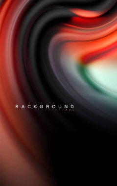 Sıvı sıvı renkler tasarım, renkli mermer veya plastik dalgalı doku arka plan, siyah, iş veya teknoloji sunu veya web broşür için parlak renkli öğeleri kapak tasarımı, duvar kağıdı