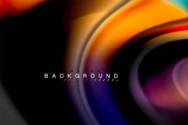 Sıvı sıvı renkler tasarım, renkli mermer veya plastik dalgalı doku arka plan, siyah, iş veya teknoloji sunu veya web broşür için parlak renkli öğeleri kapak tasarımı, duvar kağıdı