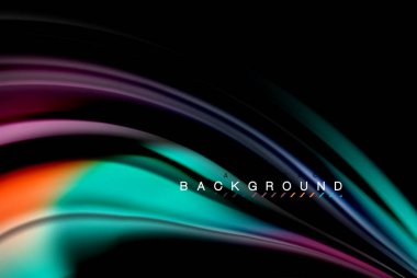 Sıvı sıvı renkler tasarım, renkli mermer veya plastik dalgalı doku arka plan, siyah, iş veya teknoloji sunu veya web broşür için parlak renkli öğeleri kapak tasarımı, duvar kağıdı