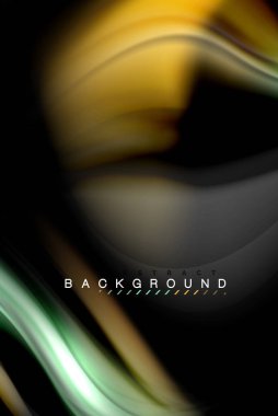 Sıvı sıvı renkler tasarım, renkli mermer veya plastik dalgalı doku arka plan, siyah, iş veya teknoloji sunu veya web broşür için parlak renkli öğeleri kapak tasarımı, duvar kağıdı