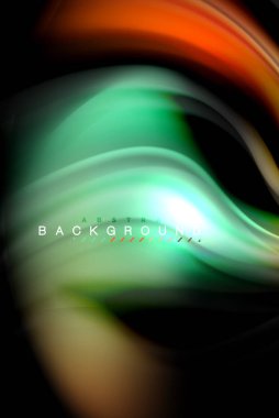 Sıvı sıvı renkler tasarım, renkli mermer veya plastik dalgalı doku arka plan, siyah, iş veya teknoloji sunu veya web broşür için parlak renkli öğeleri kapak tasarımı, duvar kağıdı