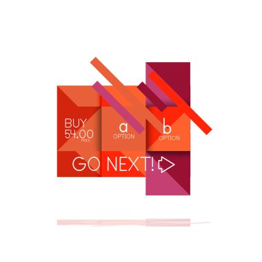 Kare seçeneğinin Infographic afiş. Bilgi ve veri görselleştirme, geometrik tasarım