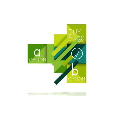 Kare seçeneğinin Infographic afiş. Bilgi ve veri görselleştirme, geometrik tasarım