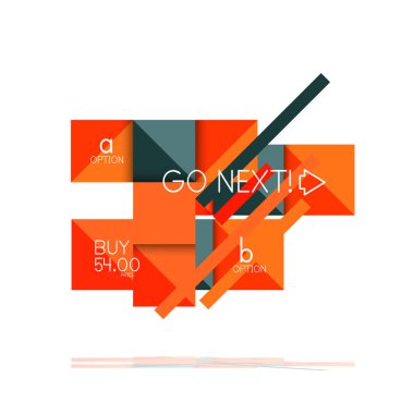 Kare seçeneğinin Infographic afiş. Bilgi ve veri görselleştirme, geometrik tasarım