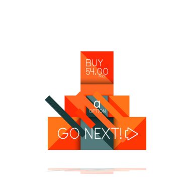 Kare seçeneğinin Infographic afiş. Bilgi ve veri görselleştirme, geometrik tasarım