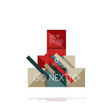 Kare seçeneğinin Infographic afiş. Bilgi ve veri görselleştirme, geometrik tasarım