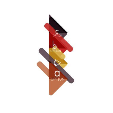 Üçgen veri görselleştirme tasarım, seçenek Infographic düzen