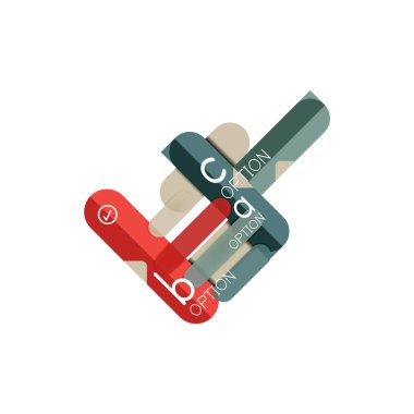 Özet satırları geometrik Infographic layoutabstract satırları geometrik Infographic düzeni, veri görselleştirme tasarım, seçeneği adım adım programı, web kutusu