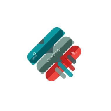 Özet satırları geometrik Infographic layoutabstract satırları geometrik Infographic düzeni, veri görselleştirme tasarım, seçeneği adım adım programı, web kutusu