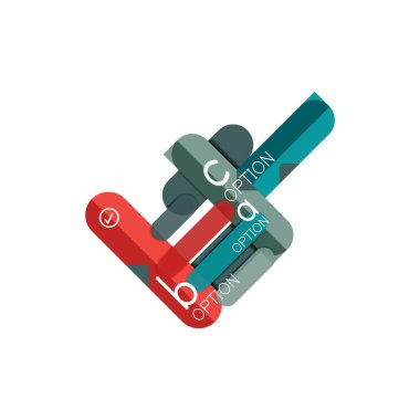 Özet satırları geometrik Infographic layoutabstract satırları geometrik Infographic düzeni, veri görselleştirme tasarım, seçeneği adım adım programı, web kutusu