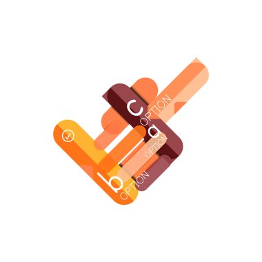 Özet satırları geometrik Infographic layoutabstract satırları geometrik Infographic düzeni, veri görselleştirme tasarım, seçeneği adım adım programı, web kutusu