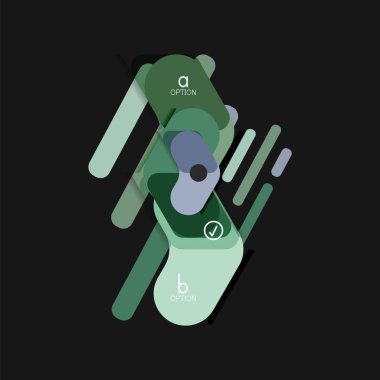 Düz tasarım geometrik infographics, ok şekli vektör etiket veya etiket, Fiyat etiketleri, promosyon rozet, simgesi tasarım, kağıt tarzı düzeni verileri grafik görselleştirme adım adım süreci için için teklif