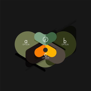 Düz tasarım geometrik infographics, ok şekli vektör etiket veya etiket, Fiyat etiketleri, promosyon rozet, simgesi tasarım, kağıt tarzı düzeni verileri grafik görselleştirme adım adım süreci için için teklif