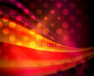 Neon holografik sıvı renkli dalga web, duvar kağıdı, desen, doku ve arka plan için