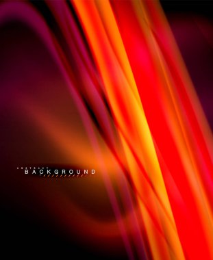 Neon holografik sıvı renkli dalga web, duvar kağıdı, desen, doku ve arka plan için