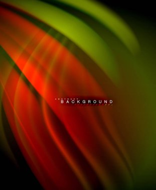 Neon holografik sıvı renkli dalga web, duvar kağıdı, desen, doku ve arka plan için