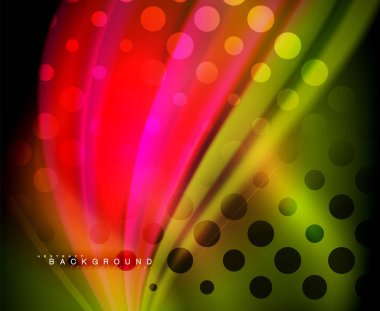 Neon holografik sıvı renkli dalga web, duvar kağıdı, desen, doku ve arka plan için