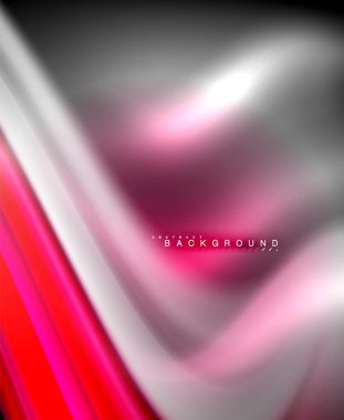 Neon holografik sıvı renkli dalga web, duvar kağıdı, desen, doku ve arka plan için