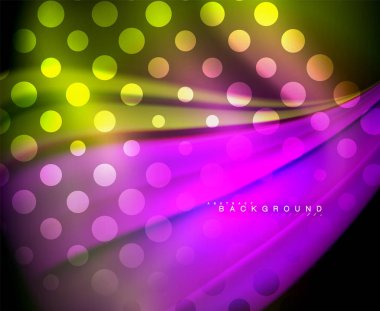 Neon holografik sıvı renkli dalga web, duvar kağıdı, desen, doku ve arka plan için