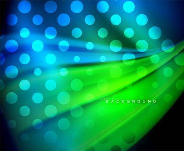 Neon holografik sıvı renkli dalga web, duvar kağıdı, desen, doku ve arka plan için