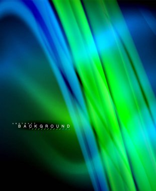 Neon holografik sıvı renkli dalga web, duvar kağıdı, desen, doku ve arka plan için