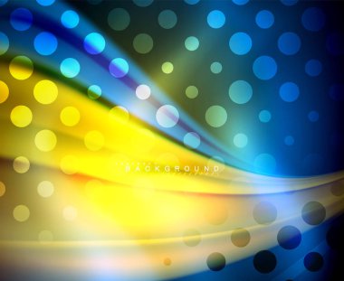 Neon holografik sıvı renkli dalga web, duvar kağıdı, desen, doku ve arka plan için