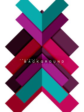 Çok renkli soyut geometrik şekiller, geometri arka plan web afiş için