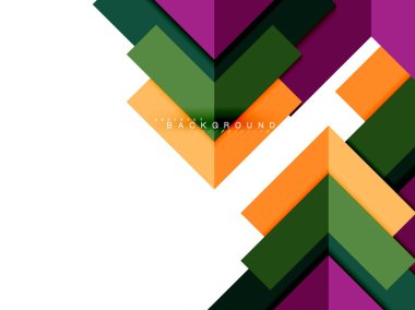 Çok renkli soyut geometrik şekiller, geometri arka plan web afiş için