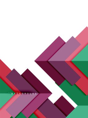 Çok renkli soyut geometrik şekiller, geometri arka plan web afiş için