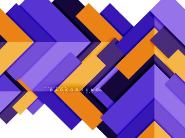 Çok renkli soyut geometrik şekiller, geometri arka plan web afiş için