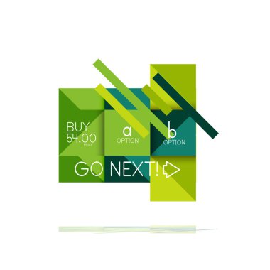 Kare seçeneğinin Infographic afiş. Bilgi ve veri görselleştirme, geometrik tasarım