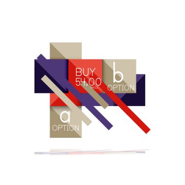 Kare seçeneğinin Infographic afiş. Bilgi ve veri görselleştirme, geometrik tasarım