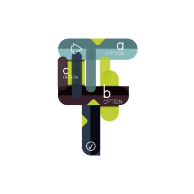 Özet satırları geometrik Infographic layoutabstract satırları geometrik Infographic düzeni, veri görselleştirme tasarım, seçeneği adım adım programı, web kutusu