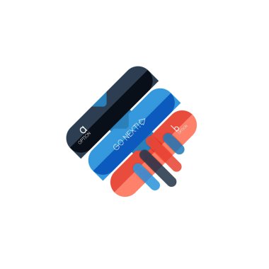 Özet satırları geometrik Infographic layoutabstract satırları geometrik Infographic düzeni, veri görselleştirme tasarım, seçeneği adım adım programı, web kutusu