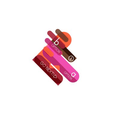 Özet satırları geometrik Infographic layoutabstract satırları geometrik Infographic düzeni, veri görselleştirme tasarım, seçeneği adım adım programı, web kutusu