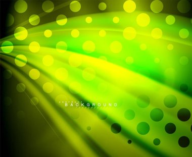 Neon holografik sıvı renkli dalga web, duvar kağıdı, desen, doku ve arka plan için