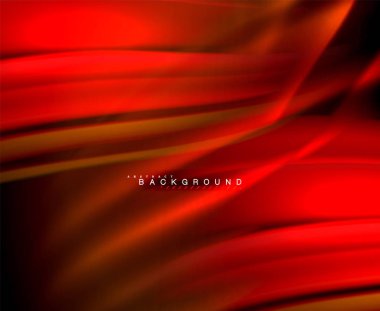 Neon parlayan dalga, sihirli enerji ve ışık arka plan. Vektör duvar kağıdı şablonu