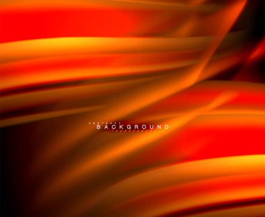 Neon parlayan dalga, sihirli enerji ve ışık arka plan. Vektör duvar kağıdı şablonu