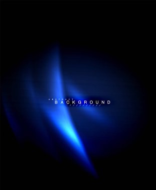 Neon parlayan techno hatları, yüksek teknoloji fütüristik arka plan şablonu kare şekilleri ile