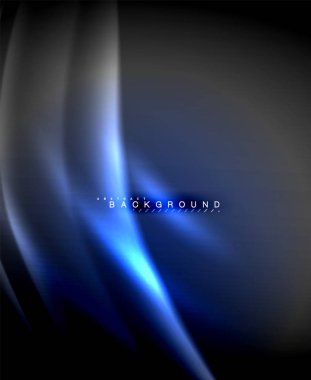 Neon parlayan techno hatları, yüksek teknoloji fütüristik arka plan şablonu kare şekilleri ile