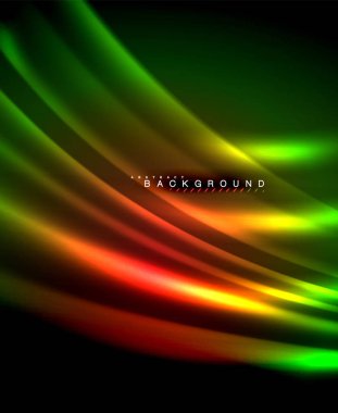 Neon parlayan techno hatları, yüksek teknoloji fütüristik arka plan şablonu kare şekilleri ile