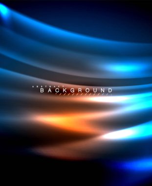 Neon parlayan techno hatları, yüksek teknoloji fütüristik arka plan şablonu kare şekilleri ile