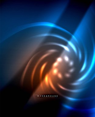 Neon parlayan techno hatları, yüksek teknoloji fütüristik arka plan şablonu kare şekilleri ile