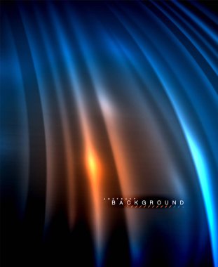 Neon parlayan techno hatları, yüksek teknoloji fütüristik arka plan şablonu kare şekilleri ile