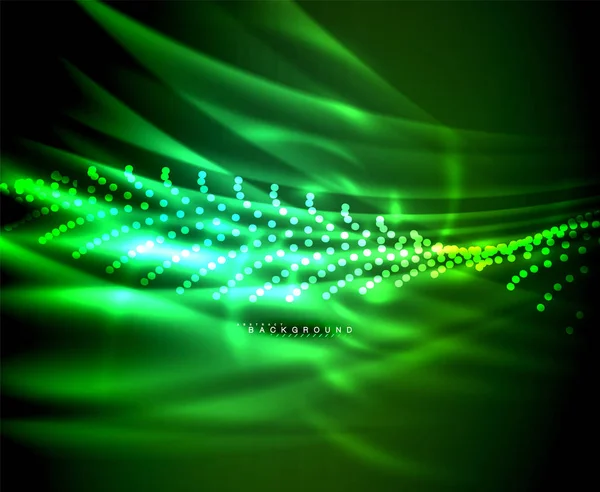 Neon parlayan techno hatları, yüksek teknoloji fütüristik arka plan şablonu kare şekilleri ile