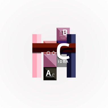 Kağıt seçeneği adımları diyagram Infographic düzeni