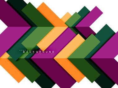 Çok renkli soyut geometrik şekiller, geometri arka plan web afiş için