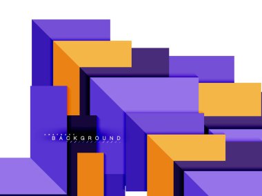 Çok renkli soyut geometrik şekiller, geometri arka plan web afiş için