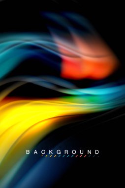 Sıvı sıvı renkler tasarım, renkli mermer veya plastik dalgalı doku arka plan, siyah, iş veya teknoloji sunu veya web broşür için parlak renkli öğeleri kapak tasarımı, duvar kağıdı